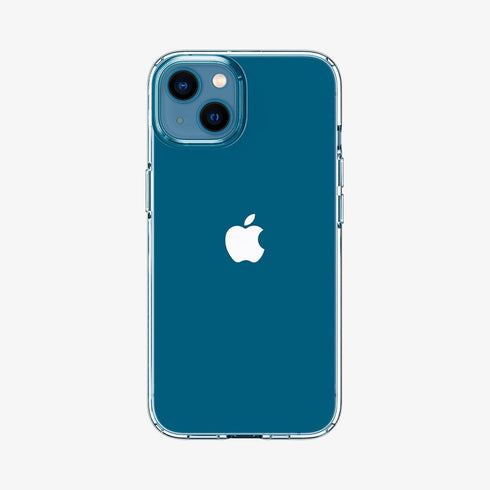 ACS03197 - iPhone 13 Pro Max Case Liquid Crystal in crystal clear showing the back